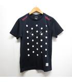  スボルメ SVOLME 美品 フットサル サッカー 半袖 Tシャツ XS ネイビー ドット柄 スポーツウェア