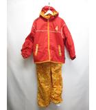  ジャパーナ Japana ミニーマウス 子供用 スキーウェア セットアップ 150 赤×黄 ジャケット サロペット スノボ ディズニー