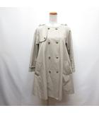 ルルロジェッタ ルールロジェット leur logette Aライン ノーカラー コート 腰ひも付き 1 ベージュ 裏地付き ボンジュール