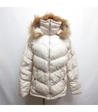 シーシークロス C.C.CROSS ダウン ジャケット 38 アイボリー フード・ラクーンファー取外し可 ジップアップ アウター