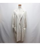 ユナイテッドアローズ UNITED ARROWS チェスター コート ウール混 38 アイボリー 裏地付き 日本製