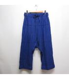 ハート Haat ISSEY MIYAKE プリーツ サルエル パンツ 2 青 ブルー HA71FF673 ウエストゴム 裏地付き 日本製 イッセイミヤケ