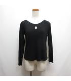 ヨーガンレール JURGEN LEHL 長袖 カットソー Tシャツ 綿×絹 コットン シルク M 黒 ブラック