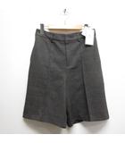 ロペピクニック ROPE Picnic チェック柄 ウールライク サージ ショート パンツ 38 チャコールグレー GDS-54060-B タグ付き