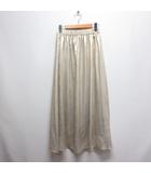 メタリック ロング スカート 38 ゴールド GDC-14240-A ウエストゴム 裏地付き