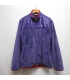プーマ PUMA フリース ジャケット ブルゾン L 紫 パープル ダブルジップ 裏地付き