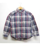 ラルフローレン RALPH LAUREN 子供服 チェック柄 長袖 ボタンダウン シャツ 120 ネイビー系 コットン 正規品
