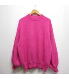 エミリオプッチ EMILIO PUCCI アンゴラ ニット セーター 長袖 XS ピンク クルーネック イタリー製 正規品