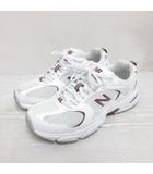 U530CSF スニーカー シューズ 22.5cm 白 ホワイト 靴 レースアップ ローカット