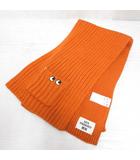 ユニクロ UNIQLO × アニヤハインドマーチ ヒートテック ニット マフラー オレンジ ANYA HINDMARCH