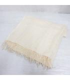 グレンプリンス Glen Prince 美品 箔ドット柄 薄手 ストール ショール アイボリー ウール 毛100% ローズバッド ROSE BUD