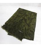 キャサリンハムネットロンドン KATHARINE HAMNETT LONDON 薄手 マフラー モスグリーン