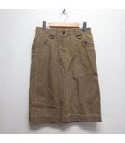 ポールスミス PAUL SMITH JEANS デニム タイト スカート 38 茶 ブラウン ジッパーフライ 後ろスリット 正規品