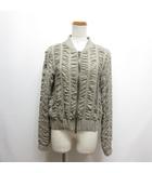 ダブルスタンダードクロージング ダブスタ DOUBLE STANDARD CLOTHING シルク シャーリング ブルゾン ジャケット ダブルジップ F グレーカーキ 絹100% 裏地付き 日本製