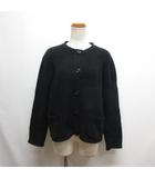 ユニクロ UNIQLO ニット ショート ジャケット XL 黒 ブラック カーディガン