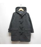 無印良品 良品計画 子供服 ウール混 ダッフル コート 140 ダークグレー 裏地付き