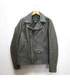 ショット SCHOTT 美品 PERFECTO 7434 ダブル ライダース ジャケット 36 カーキグレー 牛革 レザー ジャーナルスタンダード別注 USA製