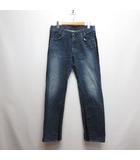 リー LEE ストレート デニム パンツ ジーンズ コーデュロイライン M インディゴ 12411 ジッパーフライ