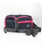  キャプテンスタッグ CAPTAIN STAG ウエスト ポーチ 2WAYショルダー バッグ サコッシュ 紺 ネイビー ピンク 裏地付き