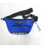 ポロスポーツ POLO SPORT ウエスト ポーチ ボディ バッグ ナイロン 青 ブルー ラルフローレン タグ付き