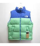 ザノースフェイス THE NORTH FACE ND92338 ヌプシ ベスト L OC/オプティックブルー×クロロフィルグリーン ダウン ナイロン タグ付き 正規品