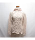 ザラ ZARA ハイネック ニット セーター S ライトピンク ウール混