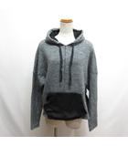 ザラ ZARA ドルマン スウェット フーディー S ダークグレー パーカー プルオーバー