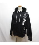 ロデオクラウンズ Rodeo Crowns ラインロゴ ビッグ パーカー FREE 黒 ブラック スウェット フーディー