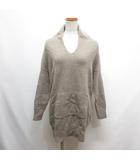 ラシュッド LA SUD ウール ニット ワンピース チュニック 8 薄茶 ブラウン