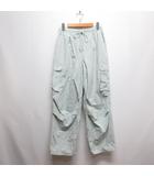 ジーユー GU 美品 パラシュート カーゴ パンツ M ライトブルー