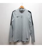 ナイキ NIKE イグナイト ミッドレイヤー ドリルトップ カットソー M グレー サッカー フットサル スポーツウェア 長袖 袖口サムホール