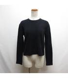 ユニクロ UNIQLO ミニケーブル クルーネック セーター S ネイビー