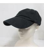 エンタイアスタジオ entire studio 25AW ベースボール キャップ 帽子 ES2422 黒 ブラック コットン ベルクロ式テープ