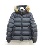 モンクレール MONCLER MARQUE マルク ダウン ジャケット 0 黒 ブラック E20914137825 53227 ナイロン フード コヨーテファー ワッペン 国内正規品