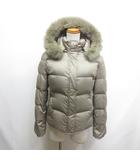 エフデ ef-de ダウン ジャケット 7 薄茶 ライトブラウン フォックスファー・フード取外し可