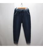 LADIVA ラディーバ マルチ テーパード デニム ジョガー パンツ L インディゴ VL217 ウエストゴム ストレッチ