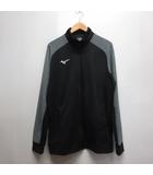 ミズノ MIZUNO 美品 スポーツウェア ウインドブレーカー 2XL 黒 ブラック ジップアップ ブルゾン