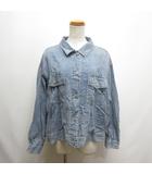 アズノウアズ as know as シャンブレー シャツ ブルゾン F ブルー 薄手 ジャケット