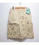 ウール混 フェルト スカート 42 アイボリー イタリア製 タグ付き