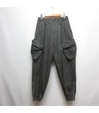 ワイズ Y's 25AW C/NY GABARDINE ZIP POCKET PANTS ギャバジン ジップポケット パンツ 1 カーキ YP-P04-020 日本製 ヨウジヤマモト タグ付き