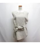 ミスティック mystic ベルト付き 起毛 ジレ ベスト F ライトグレー