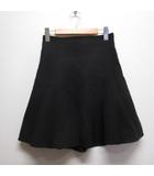 イング INGNI バックレースアップ フレア スカート F 黒 ブラック 裏地付き