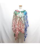 シルク シアー シフォン プルオーバー 花柄 × ペイズリー柄 ブラウス カットソー バタフライスリーブ イタリー製 正規品