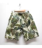 グラミチ GRAMICCI 美品 WEATHER ST-SHORTS ウェザー ST ショーツ XS ベージュ GMP-20S017 ボタニカル柄 ショートパンツ