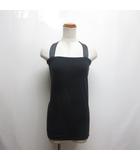 アバハウス ドゥヴィネット abahouse devinette ホルターネック リボン キャミソール 濃紺 ネイビー チューブトップ 日本製