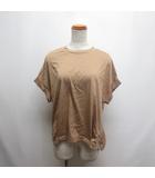 ルスーク Le souk 美品 半袖 ドルマン カットソー Tシャツ 11 薄茶 ライトブラウン