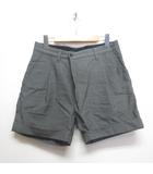 ズッカ zucca ラップ風 ショート パンツ ショーツ S グレー 日本製