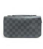 ルイヴィトン LOUIS VUITTON ダミエ グラフィット ジッピー XL 長財布 N41503 トラベルケース ラウドファスナー ブラック 黒