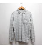 トロイ TOROY 長袖 ポロシャツ カットソー L ライトグレー