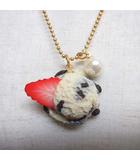 キューポット Q-POT ネックレス ペンダント クッキー&クリーム アイスクリーム ストロベリー イチゴ いちご 苺 ゴールド色チェーン 日本製